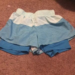 blue striped champion shorts